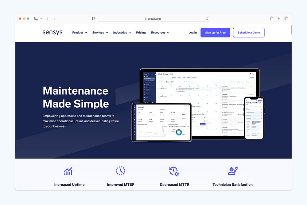 sensys homepage tensai
